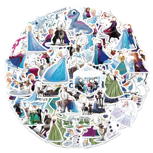 Feliciay Lot de 100 autocollants La Reine des Neiges pour ordinateur portable, pare-chocs,...
