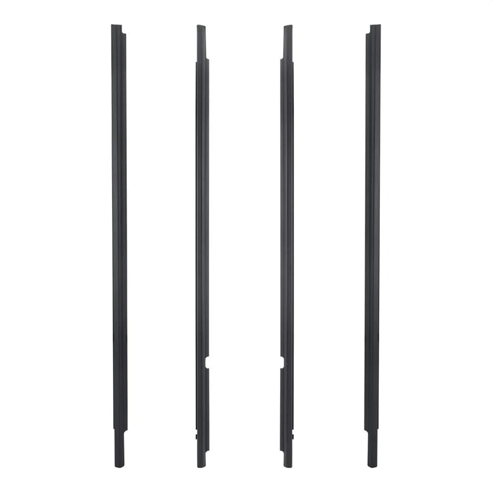 For Toyota For Corolla For Altis 2003-2008 4Pcs Door Belt Weather Strips Molding Seal Set Beltline Molding