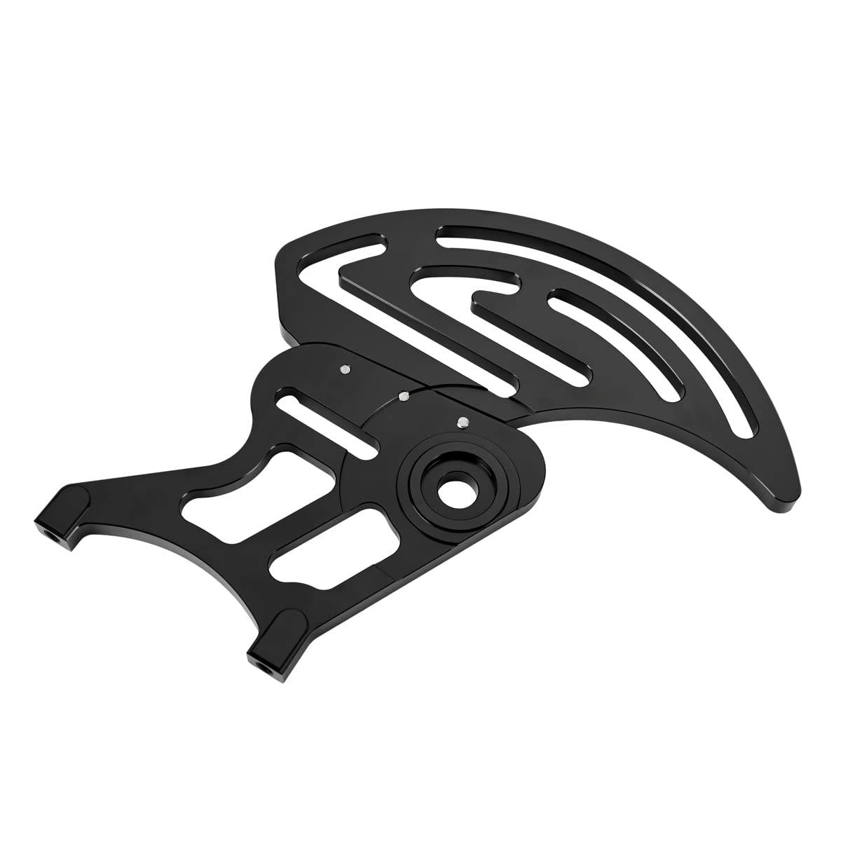 Billet Aluminium CNC 6061 Kettenradschutzabdeckung Hinterer Scheibenschutz Rotoradapter Bremssattelschutz für Sur-Ron MX und X Bike und für Segway X260 (Schwarz)