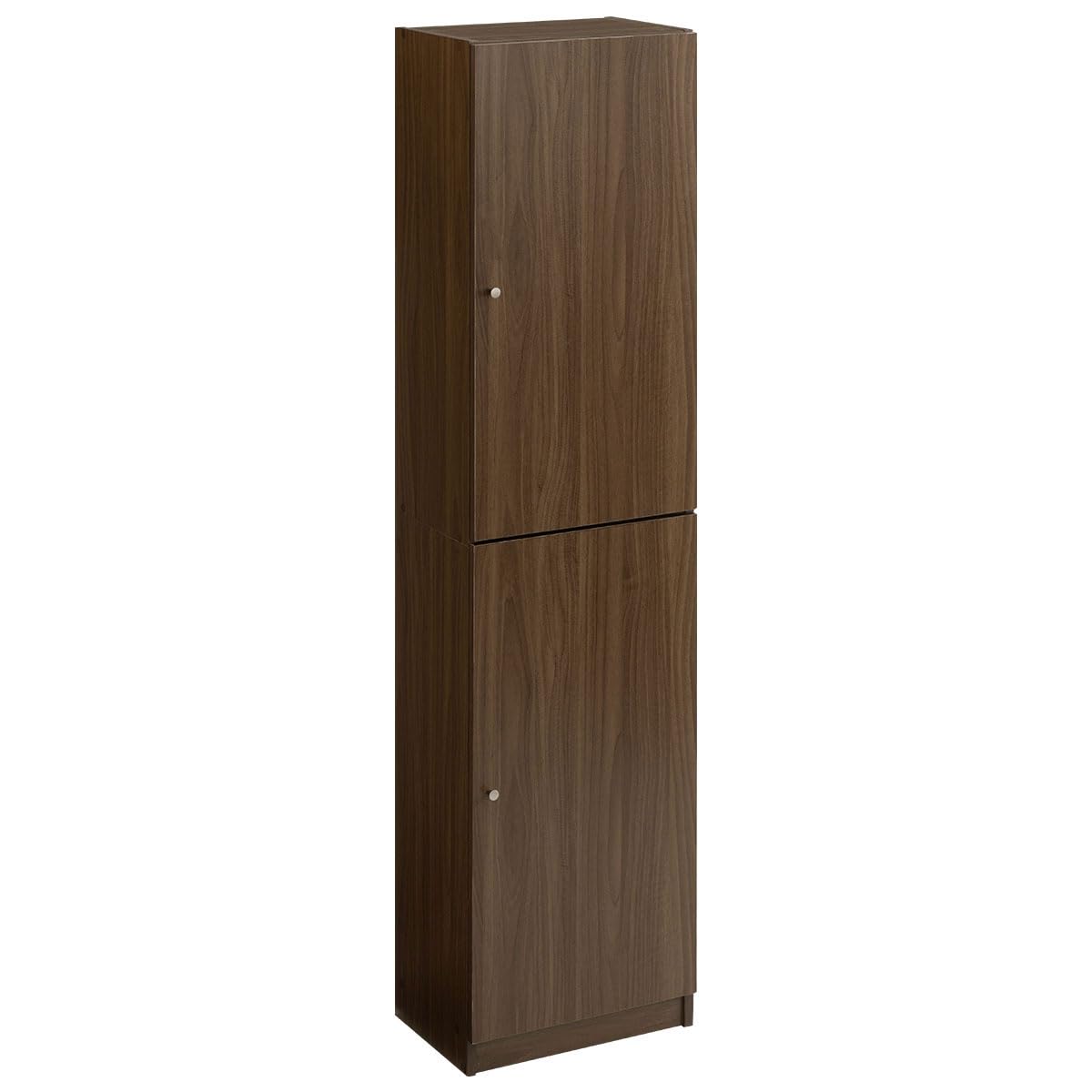 Amazon｜ぼん家具 【完成品】 本棚 扉付き 大容量 ラック 幅44cm 棚