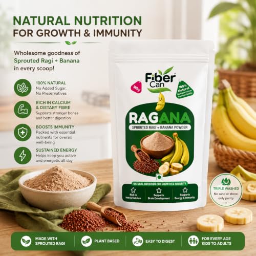 Image of Ragana Sprouted Ragi & Banana Nutrition Mix, 300g