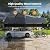 Greesum 20x20FT Heavy Duty Carport, Vertical Roof & Side Supports, Black