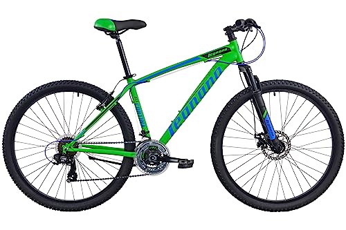 Legnano Cortina L770, Mountain Bike 27.5 pollici Acciaio, Colore Verde Matt, Blu e Nero, Taglia 43