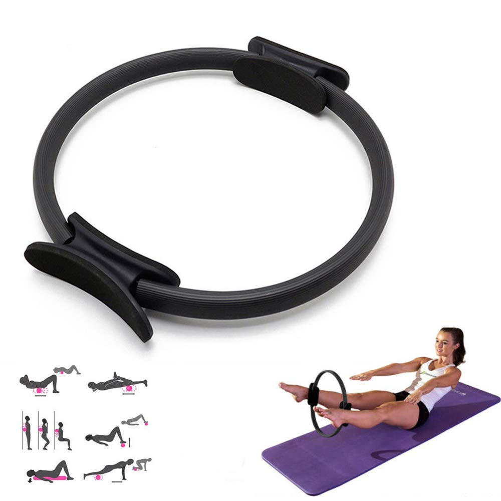 Anneau Résistance 37cm Anneau Fitness Résistance CampTeck - Anneau Pilates Double Poignée 37cm | Cercle Fitness Yoga Musculation équipement Pilates 37cm Pilates Kit