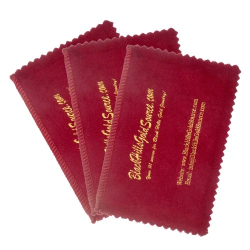 Silver Cleaning Cloth - Set of 3 - for Jewelry, Coins and Other Valuables, Four Section 4