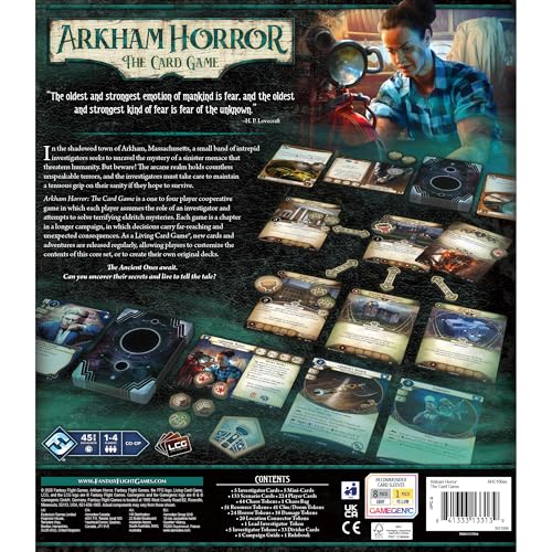 Image of Asmodee Arkham Horror: The Card Game Chapter Two CORE Set - Cooperative LCG of Mystery & Madness with New Investigators & 3-Scenario Campaign, Ages 14+, 1-4 Players, 90 Min Playtime