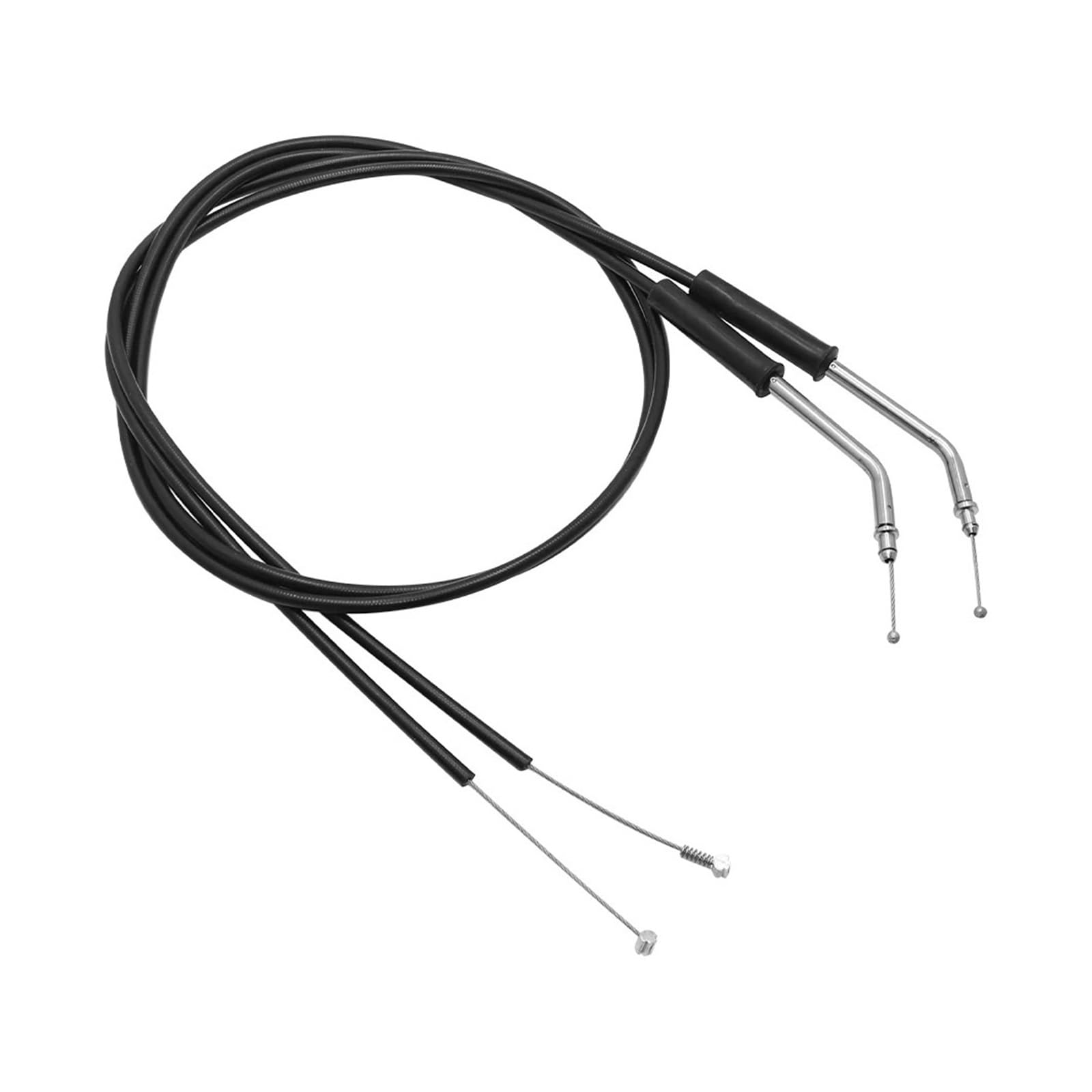 Cables De Acero Tejido Caja del Cable del Acelerador | Compatible con Harley Davidson Sportster XL1200 883 Dyna Road King Electra Glide.(Black 110cm)