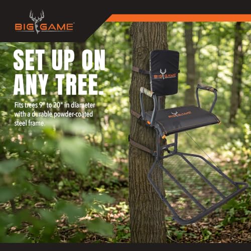 Image of Big Game Hang-On Treestand, Lightweight Steel Construction