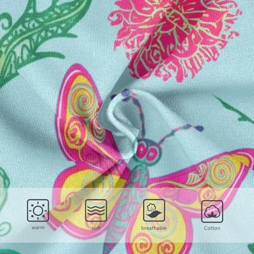 Cute Vintage Butterflies Blue Girls Underwear Toddlers 2t Cotton Cute Panties Girl Cartoon Briefs Undies Kids3