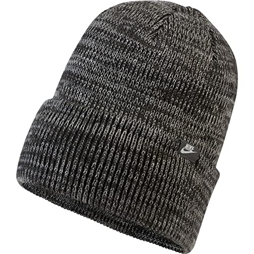 Image of Nike DJ6223 U NSW Beanie Cuffed Futura Hat Unisex-Adult Charcoal Heathr 1SIZE