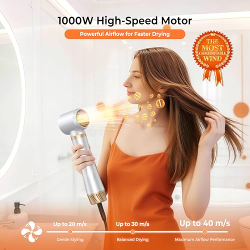 Image of 5 in 1 Blow Dryer Brush,Upgrade Blow Dryer Brush Air Curler Air Curling Wrap Styler, Fast Drying & 3 Adjustable Temperatures Hot Air Brush,Detachable Hair Styling Set for Drying Curling Straightening