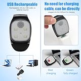Yuragim LED Clip Lampe, 2 Stück Lauflicht LED Stirnlampe Wiederaufladbar Clip Lampe Wasserdicht Kopflampe Kleinstirnlampe Sicherheitslicht Laufzubehör für Joggen Klettern Läufer Angeln Camping Wandern