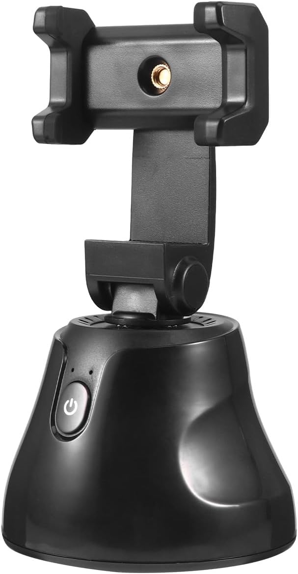 WOONEKY Recognition Phone Stand Intelligent Following Shot Gimbal Holder for Live Streaming and Photography Compatible Smartphones Black