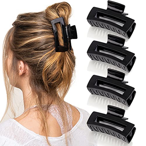 Canitor 4-Piece Black Claw Clips (3.1 inch)