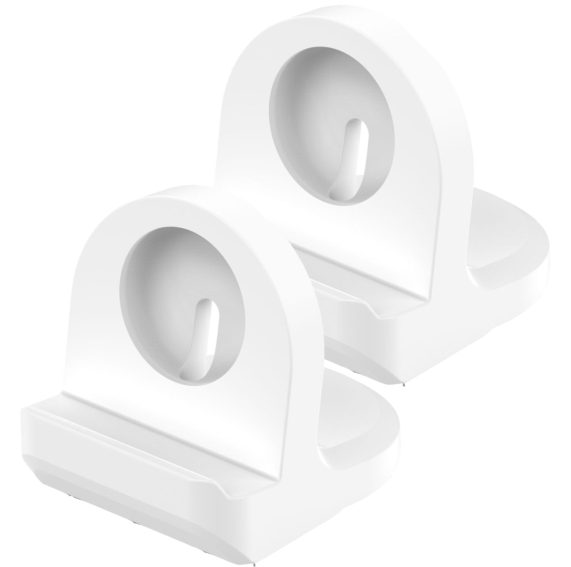 2Pack Charger Stand Compatible with Google Pixel Watch 2 Charger Silicone Charging Stand Non-Slip Base Charger Dock Station White [Charging Cable Not Included]