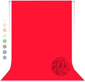 10 Ft X 10 Ft Burgundy Polyester Photography Backdrop Drapes - View #10