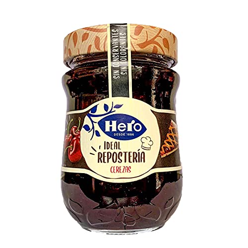 HERO - MERMELADA DE CEREZAS ROJAS. PACK 6 X 600GR.