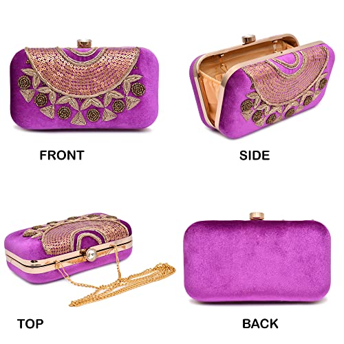 Image of For The Beautiful You Neck Embroidered Women's Clutch