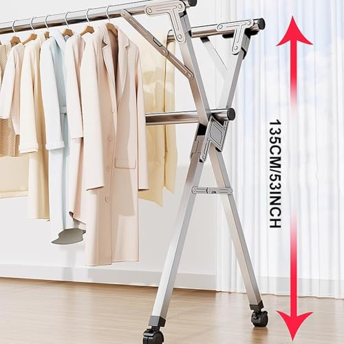 Séchoir à linge en acier inoxydable réglable pour éviter la rouille - 5