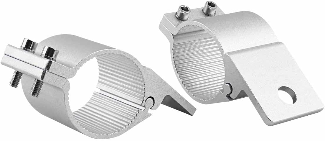 Roof Roll Cage Holder, 2 in Tube Clamps Mounting Brackets Aluminum Nudge Bar Tube Clamp Mounting Bracket Kit on Truck ATV UTV, 2PCS