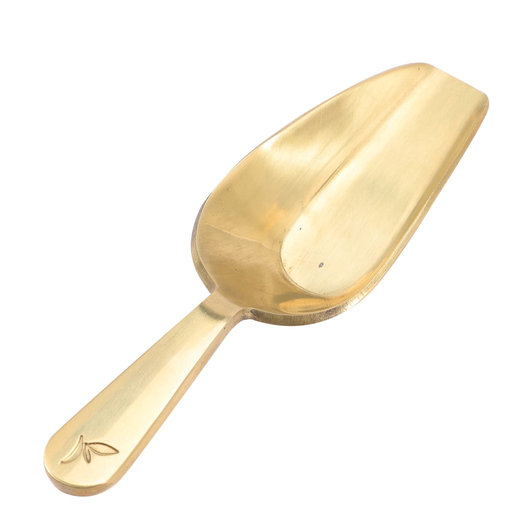 VINTORKY Japanese Spoon Brass Loose Leaf Tea Scoop Practical Coffee Bean Shovel for Measuring Single Tea Accessory