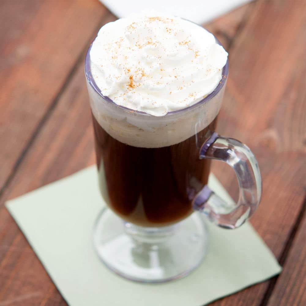 G.E.T. SW-1449-CL-EC 10 oz. Tritan Plastic Irish Coffee Mugs, Reusable Dishwasher Safe Plastic for Indoor / Outdoor Use, BPA Free Tritan (Pack of 4),Clear