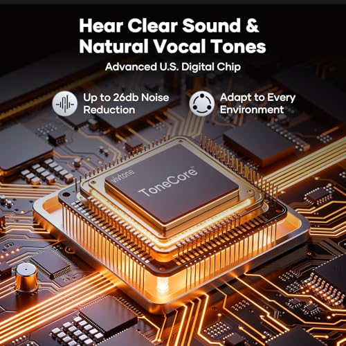 SyncTune Bluetooth Hearing Aids, Rechargeable OTC Hearing Aids Enables Phone Call & Music Streaming, in-Ear Detection to Avoid Whilsting, Auto UV Cleaning & Drying, 300H Backup Power - Image 4