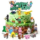 Decoracion Tartas Cumpleaños, 17 Piezas Decoración para Pasteles, Cake Topper Happy Birthday, para Fiestas Temáticas y Celebraciones, Cake Decorations para Cumpleaño Infantil y Tartas