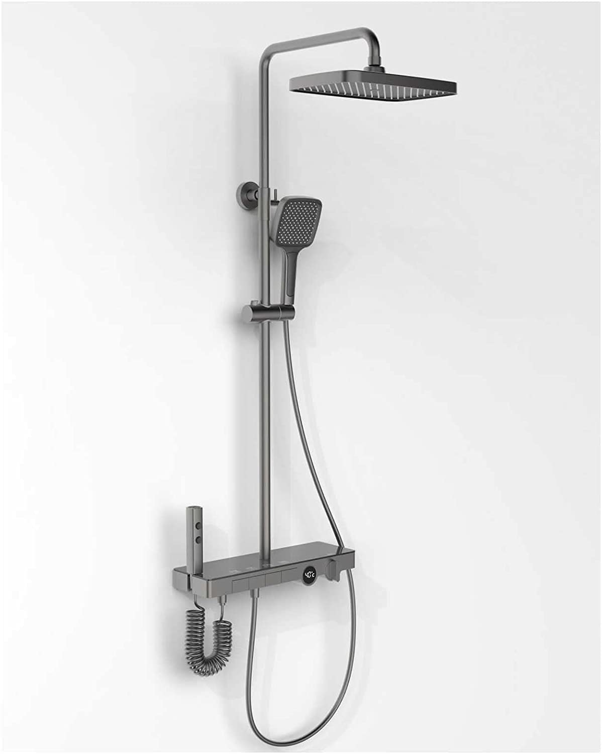 Système de douche thermostatique pour salle de bain familiale avec robinets de baignoire