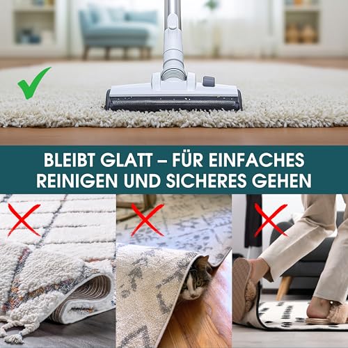 Reorda rutschfeste Teppichunterlage – (EXTRA STARKER Halt) Anti-Rutsch-Matte für Teppiche & Läufer | zuschneidbar, universell einsetzbar für alle Böden I 50x80 cm
