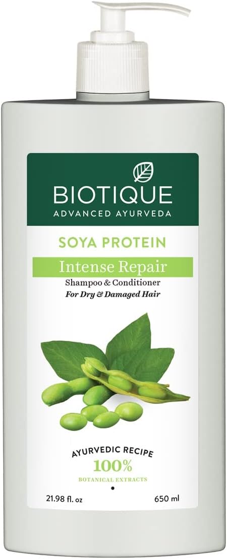 Soya Protein Fresh Nourishing Shampoo | Repairs Dry and Damaged Hair |Maintains pH Balance |Promotes Healthy Shiny Hair| Prevents Color Fading | All Skin Types | 650ml