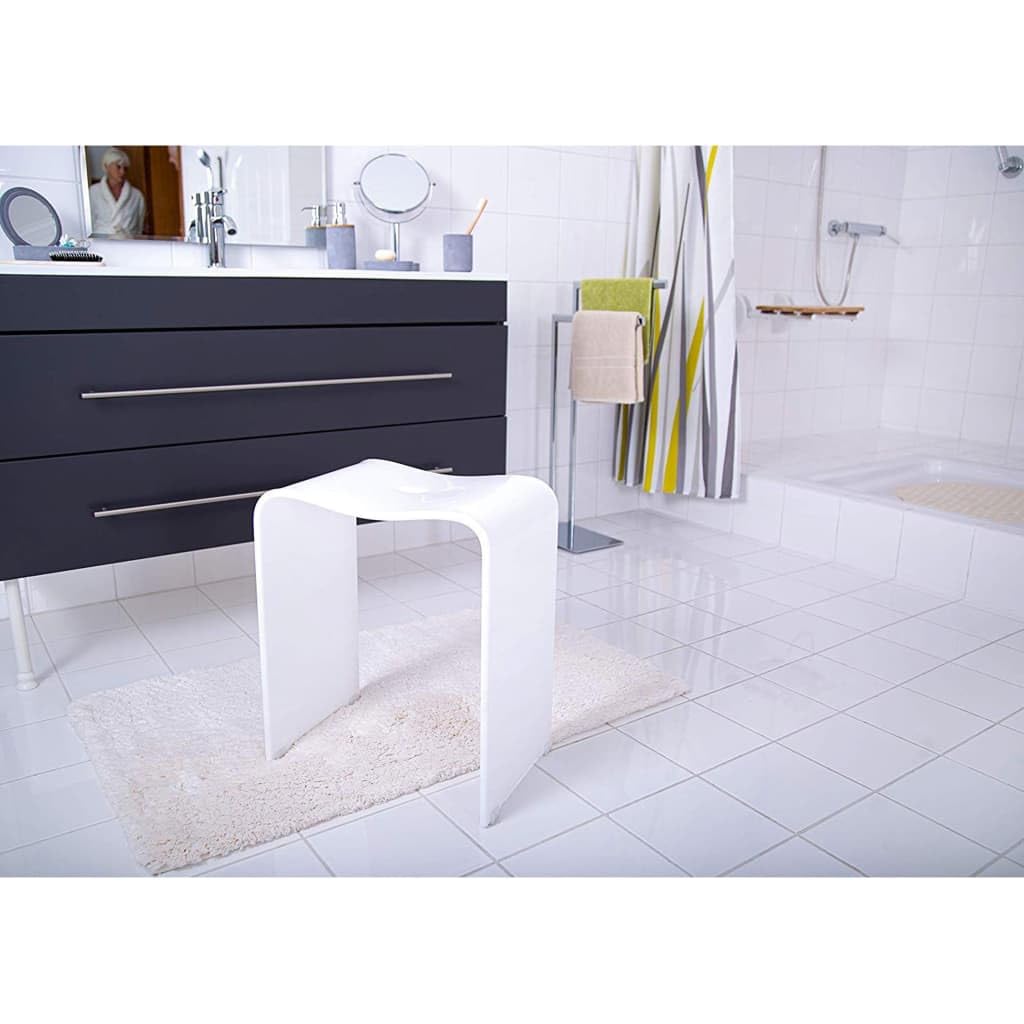 RIDDER Trendy - Taburete para baño (acrílico, Aprox. 40 x 47 x 27,5 cm.