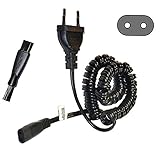 HQRP Netzkabel CA Fuer Braun 67003068; 100, 150, 205, 209, 1008, 1501, 2000, 5584, 5596, 5597, 5601, 5629, 5634, 5703, 6009, 6510, 6512 Rasierer