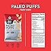 LESSER EVIL, PALEO PUFFS, Variety Pack of 3, 5 oz Bags - No Artificial Ingredients, Gluten Free, Low Sodium, Vegan, Wheat Free, Yeast Free, 95%+ Organic