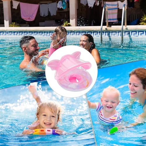 Colchón acuático infantil con dosel solar para proteger del calor 5