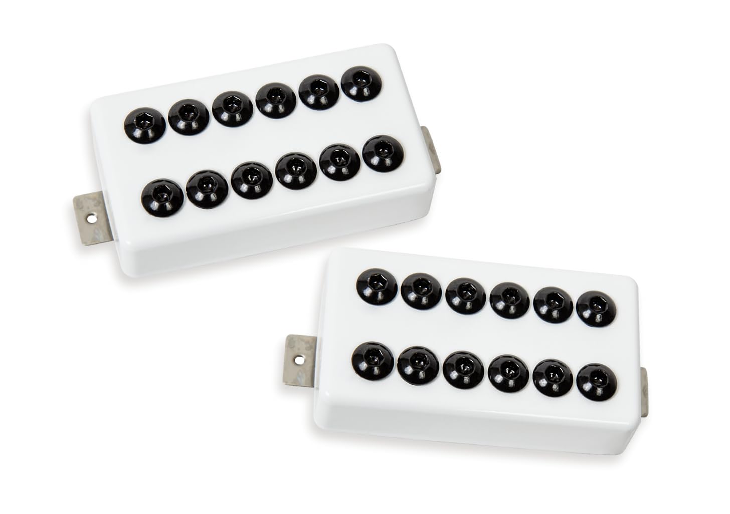 Seymour Duncan Invader Humbucker Set - Electric Guitar Pickups, Perfect for Hard Rock and Heavy Metal - Frost White