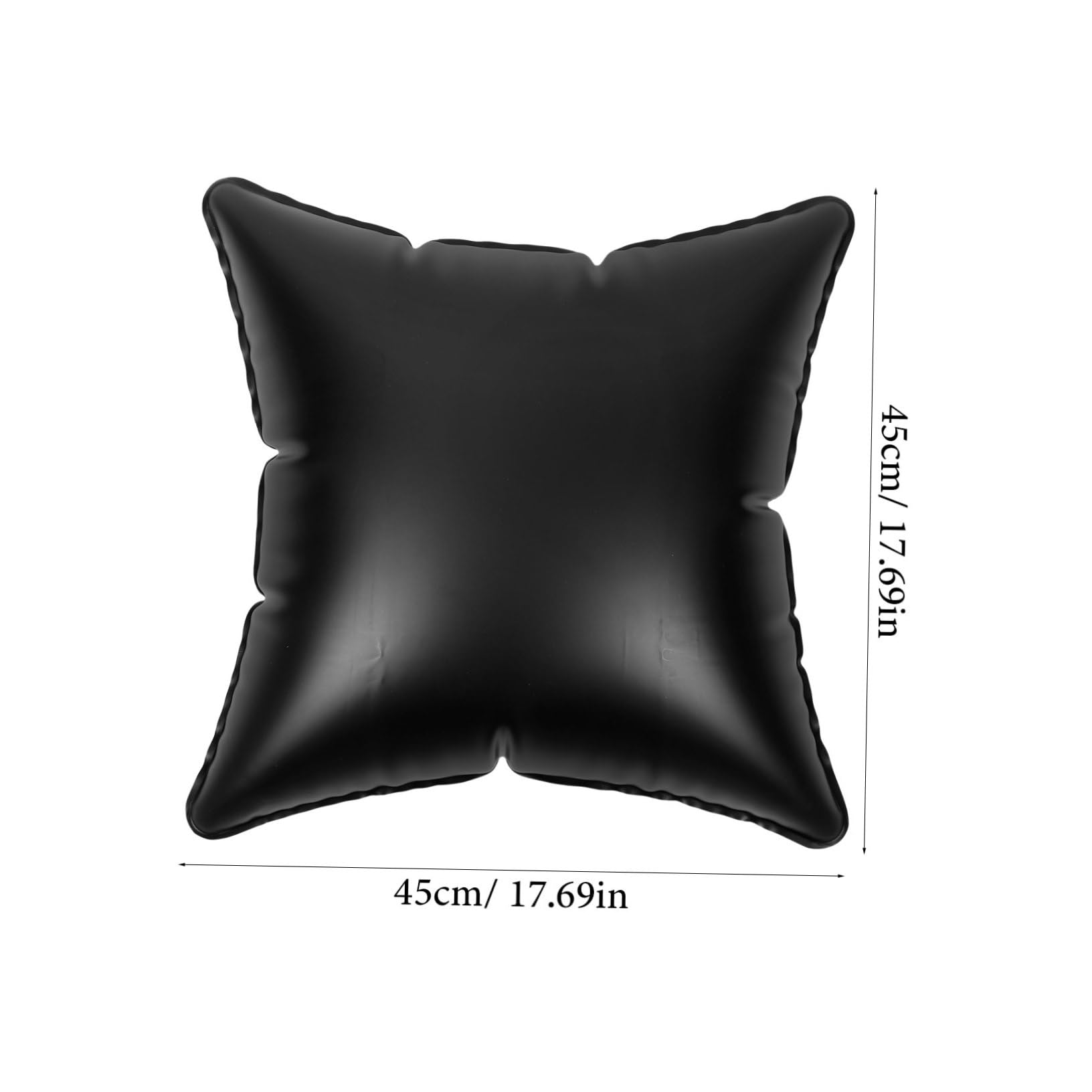 Ciieeo Travel Pillow Insert Inflatable Cushion Outdoor Cushions Sofa Supply Couch Cushion Made of PVC Water-Resistant Black