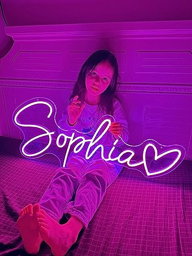 Leel Custom Neon Signs - Neon Sign Customizable For Wall Decor, Personalized Led Neon Light Sign For Home Decor,Bedroom, Wedding, Birthday, Party, Bar, Gift, Or Business #TOP4