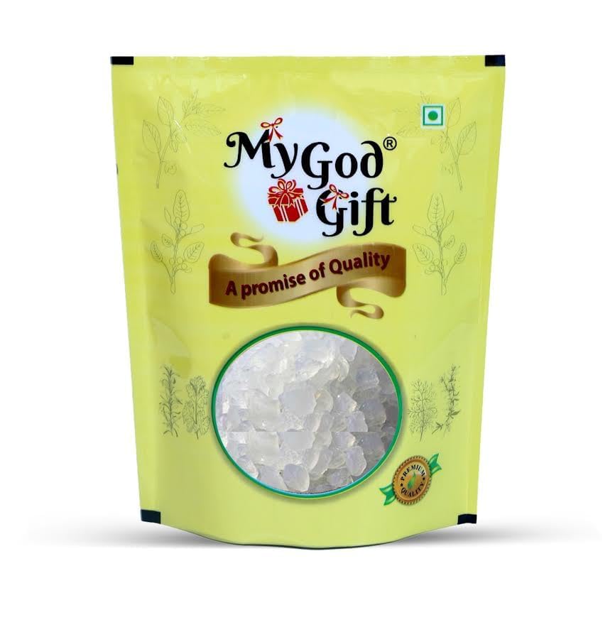 My God Gift Organic Tabashir - Vanslochan - Banslochan 100% Pure Vanshlochan for Strengthen Bones & Hair Roots|No Added Colors, Preservatives_400GM_NP