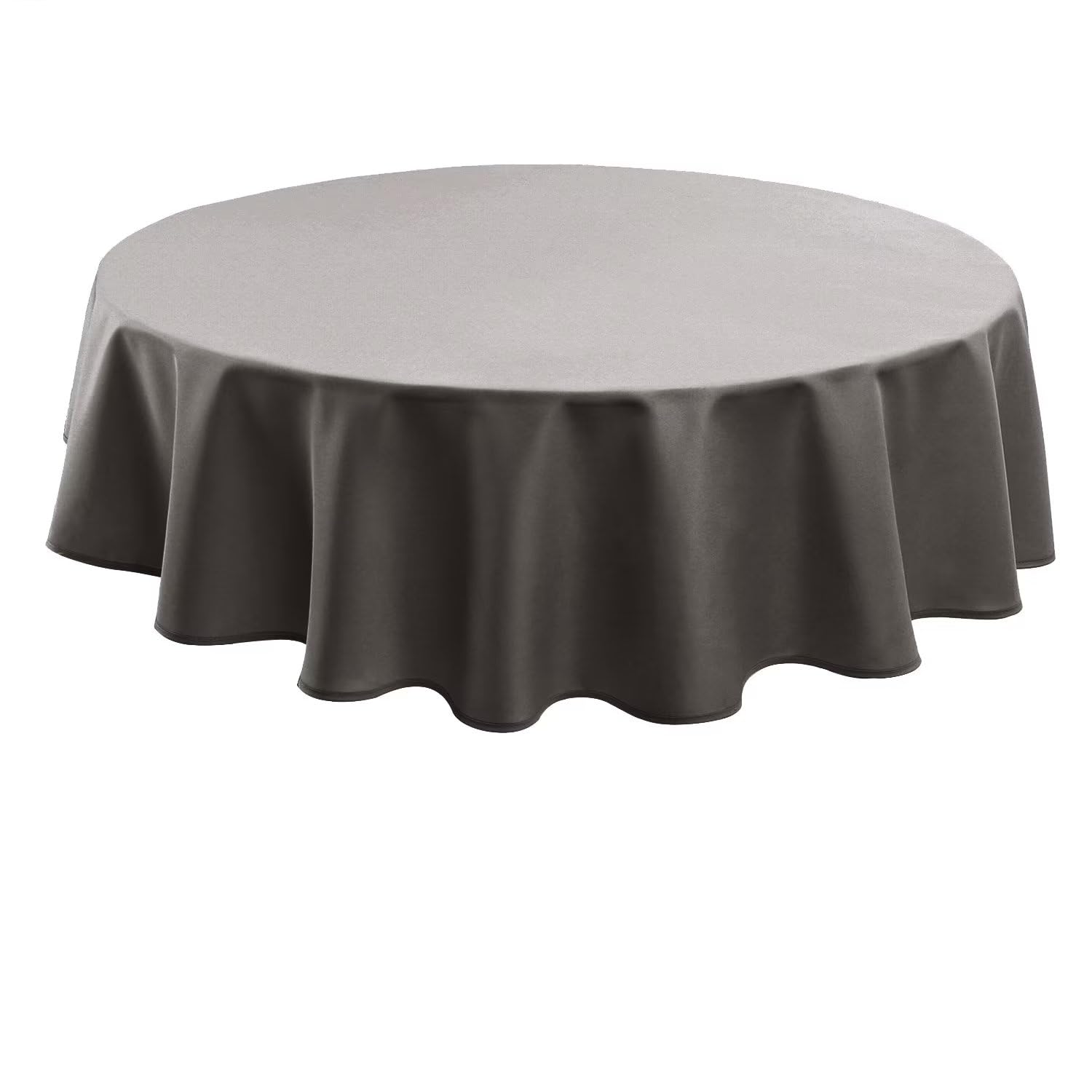 Hiasan Mantel impermeable de poliéster, redondo, 140 cm, antiarrugas, adecuado para cocina, restaurante, boda