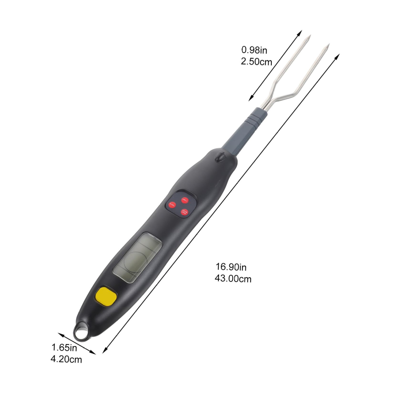 Grillthermometer Gabel 206 aus Edelstahl mit Digitaler Anzeige