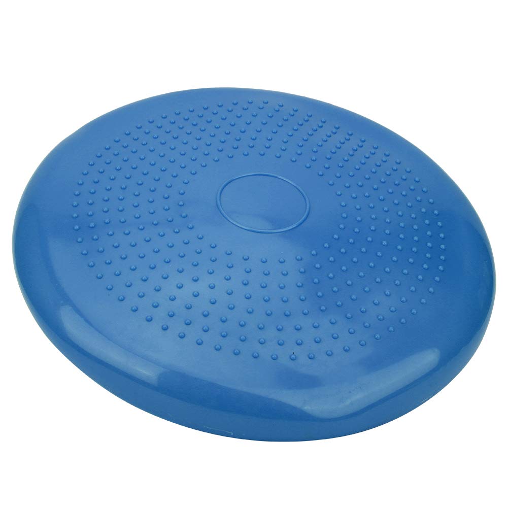 Socobeta Coussin Oscillant de Yoga, Coussin Efficace D'équilibre de stabilité de Base pour Enfants Atteints de TDAH, Bleu, 13,4 Pouces de Diamètre (Diamètre 34)