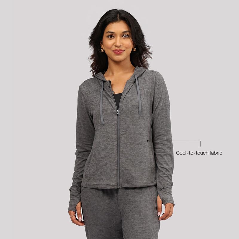Image of BlissClub AirMeltTM Zippered Jackets | Chic zippered front | Thumbhole detailing | Weightless fabrics | Pockets | Cool-to-touch fabrics