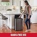 Rubbermaid Elite Stainless Steel Sensor Trash Can for Home and Kitchen Batteries Included 12.4 Gallon Charcoal for Home/Kitchen/Hotel/Lobby/Office