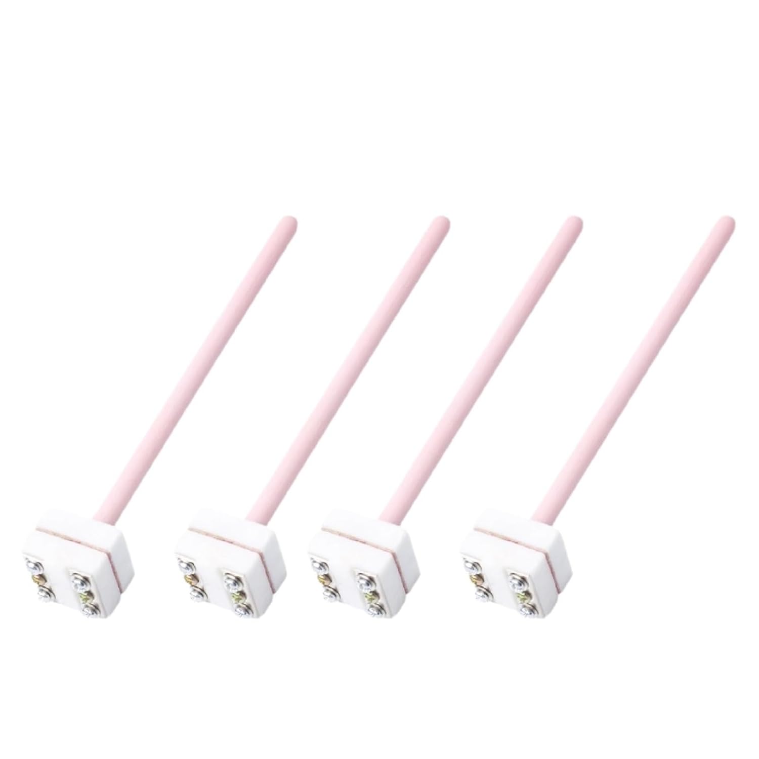 WRP-100 S Type Platinum Rhodium Thermocouple 0-1300℃ 99 Alumina Tube 0.1/0.2mm Wire Dia 8mm OD Length 150-300mm 1Pcs(S-150-0.1)