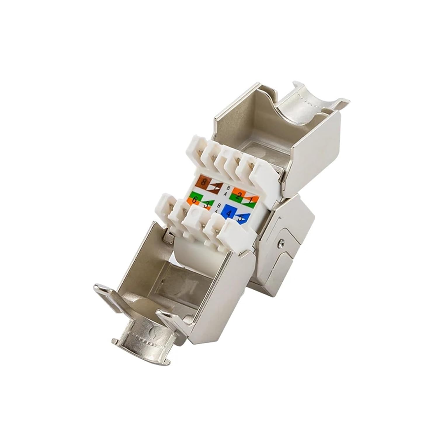 Cat5e Cat6 Cat6A Jack Module Fully Shielded RJ45 Jack to LSA Termination(Cat 6)