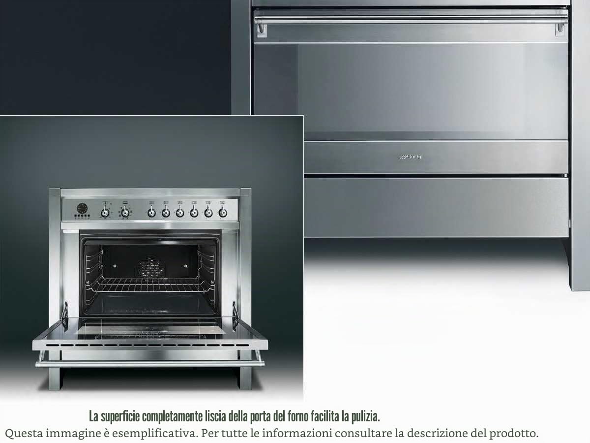 Smeg CO68GMPD9 cucina Piano cottura Crema Gas A
