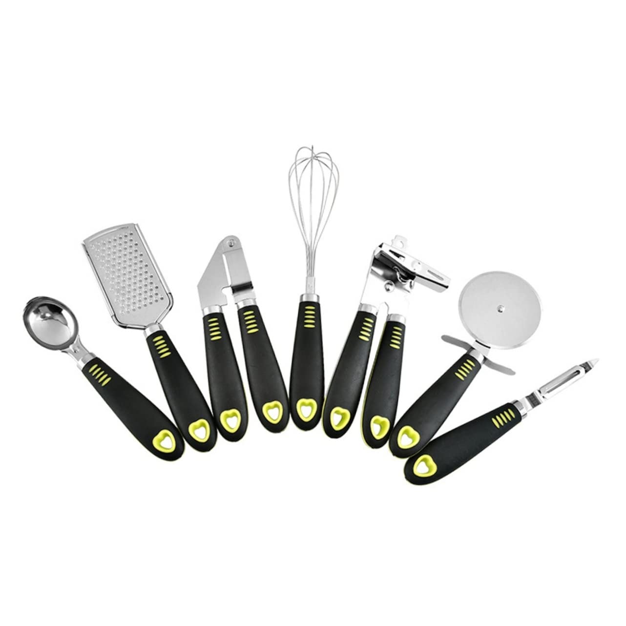 MAGICLULU 7pezzi Utensili Da Cucina Acciaio Inossidabile Include Grattugia Pelapatate Apribottiglie e Altri Gadget Per Cucinare Facile Da Pulire e Maneggiare Utile Per Ogni Cucina