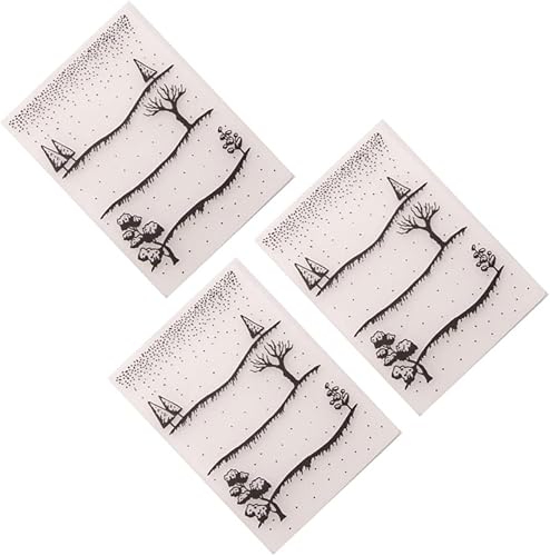EXCEART 3pcs for Embossing Ornament Album Christmas Scrapbooking Template Em Bump Day Dies Card Stencil Decorative Folder Decor DIY Art Paper