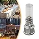Gaslaterne für den Außenbereich, Aluminiumlegierung, Outdoor-Camping, Zeltlaterne, Kerzenlampe mit leerem Tank-Verlängerungsstab für Camping und Wandern (Gaslaterne mit Tank)